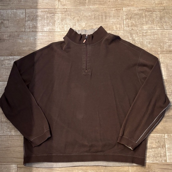 Izod Other - IZOD Men's Brown Half-Zip Sweater
